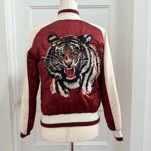 VINTAGE/RETRO Fire Red Tiger Jacket
